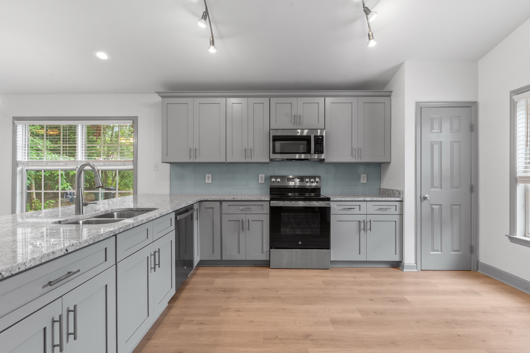 Completed cabinet and entry remodel